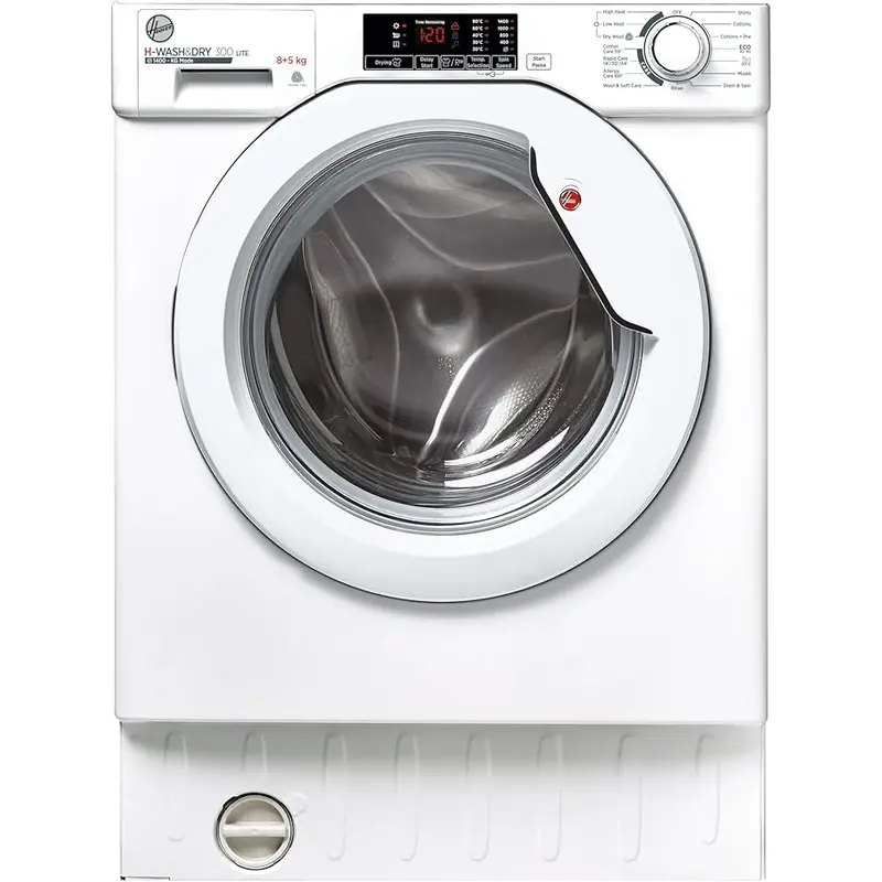 Hoover HBD 485D1E/1-80 - White 8KG Integrated Washer Dryer - 1400 RPM - E energy