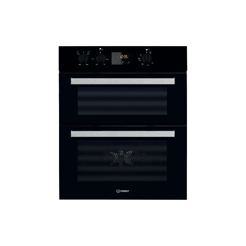 Indesit IDU 6340 BL - Black Built under Electric Double Oven - B/B energy