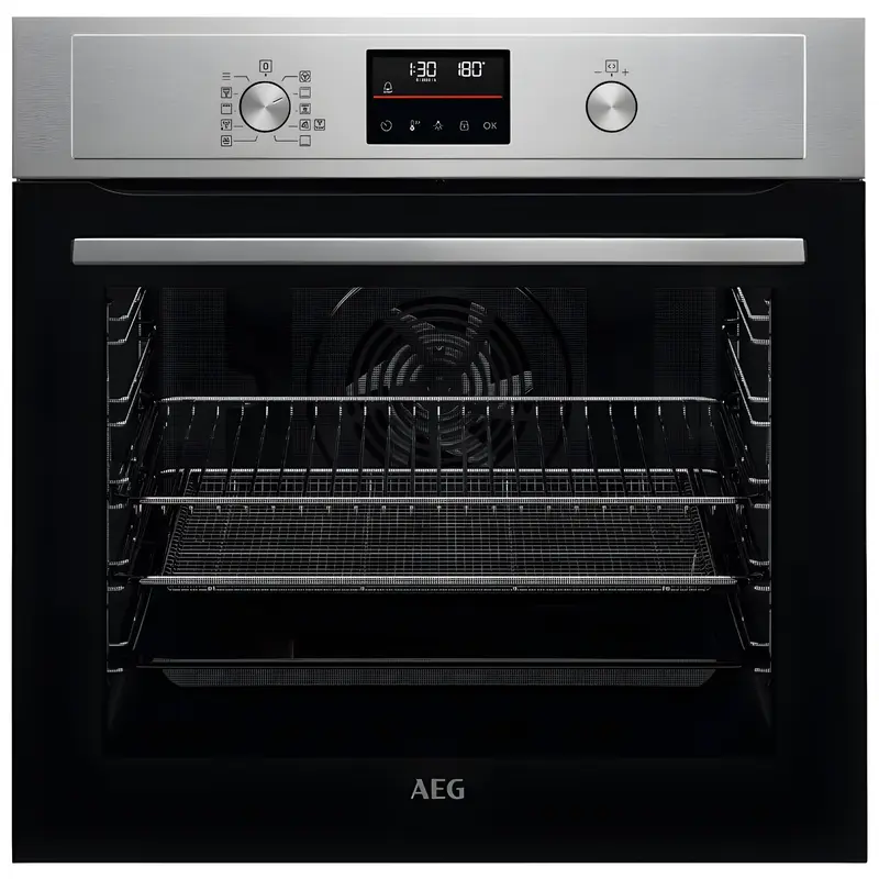 AEG BEX535A61M - Stainless steel Built in Electric Single Oven - Aqua cleaning - A+ energy