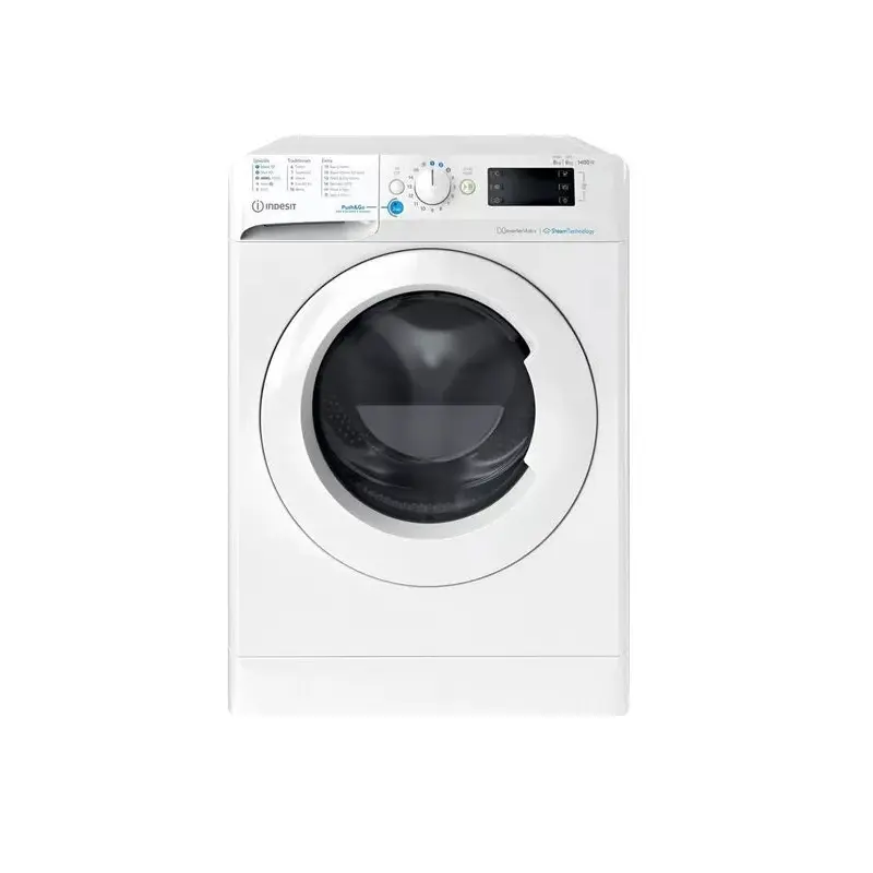 INDESIT INDESIT Innex Steam Push&Go BDE 86436 WV UK - White 8KG Washer Dryer - 1400 RPM - A energy