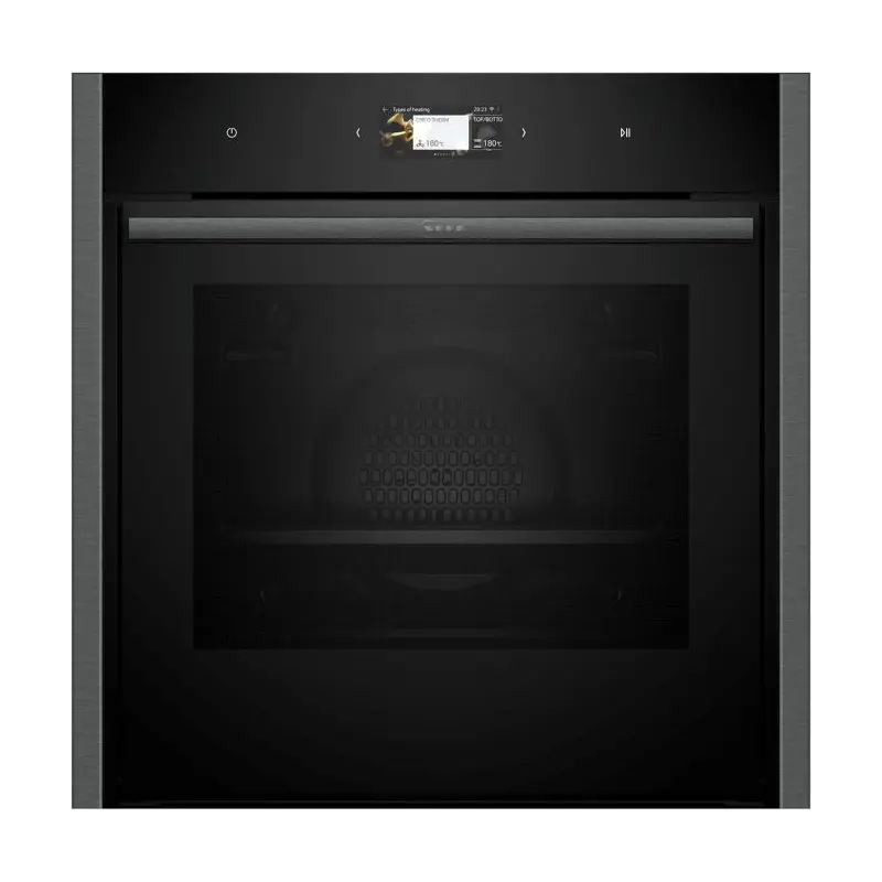 Neff B64CS51G0B N90 - Graphite Built-In Single Oven - 71L Capacity - Slide & Hide Door - A+ Energy Rating