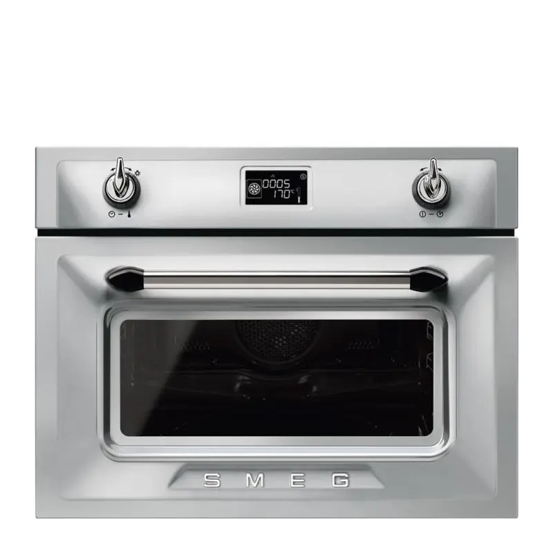 Smeg SF4920MCX - Stainless Steel Compact Combination Multifunction Microwave Oven - 50L Capacity