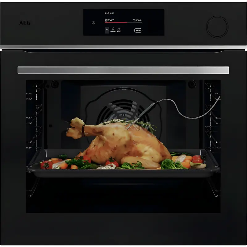 AEG TR7PB731ST - Black Built-In Single Oven - 72L - A++ Energy