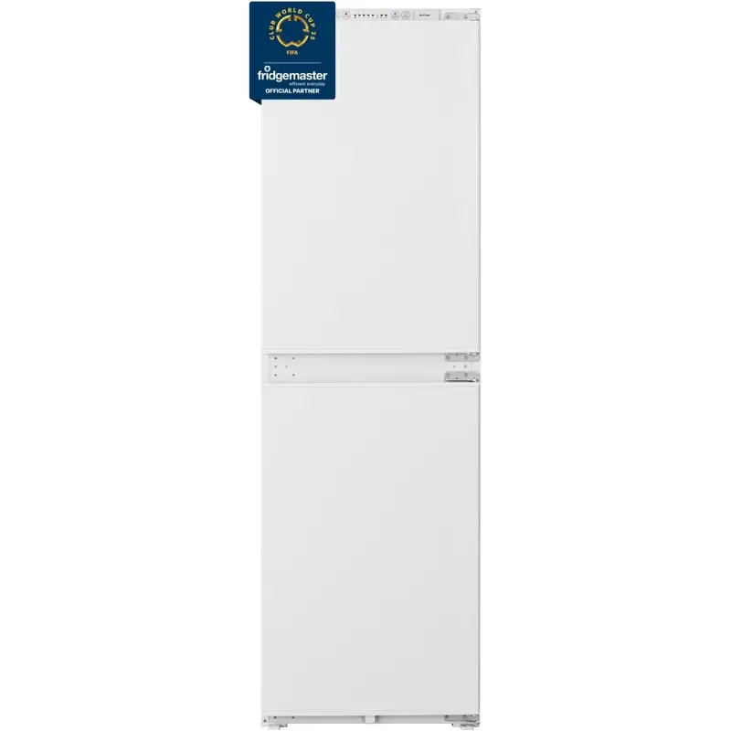 Fridgemaster MBC55224FE - White Integrated Fridge Freezer - 50/50 Split - E Rated