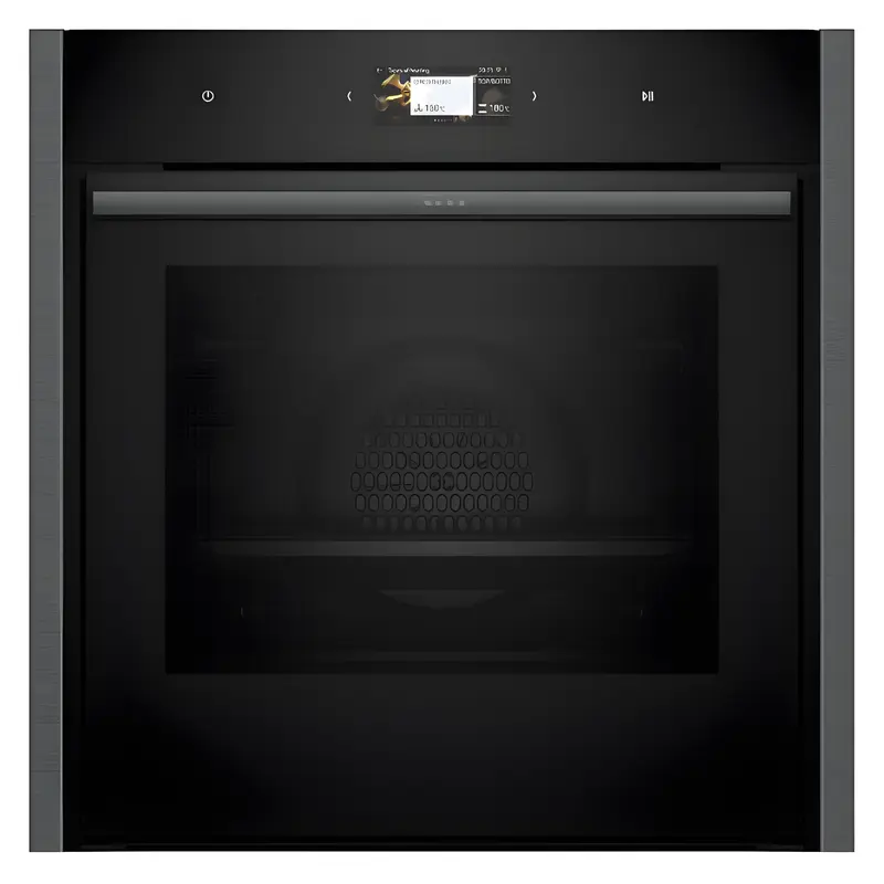 Neff B64CS71G0B - Slide and hide N90 Series Graphite Built in Electric Single Oven - A+ energy
