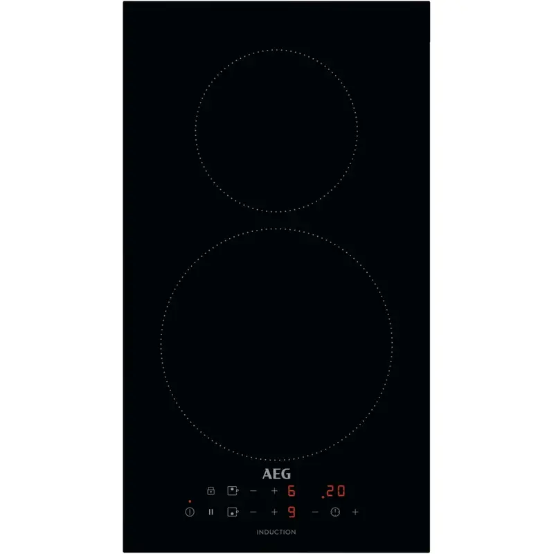 AEG IKX32300CB 3000 - Black 2 Zone Induction Domino Hob - 29cm Width - Energy Rating Unspecified