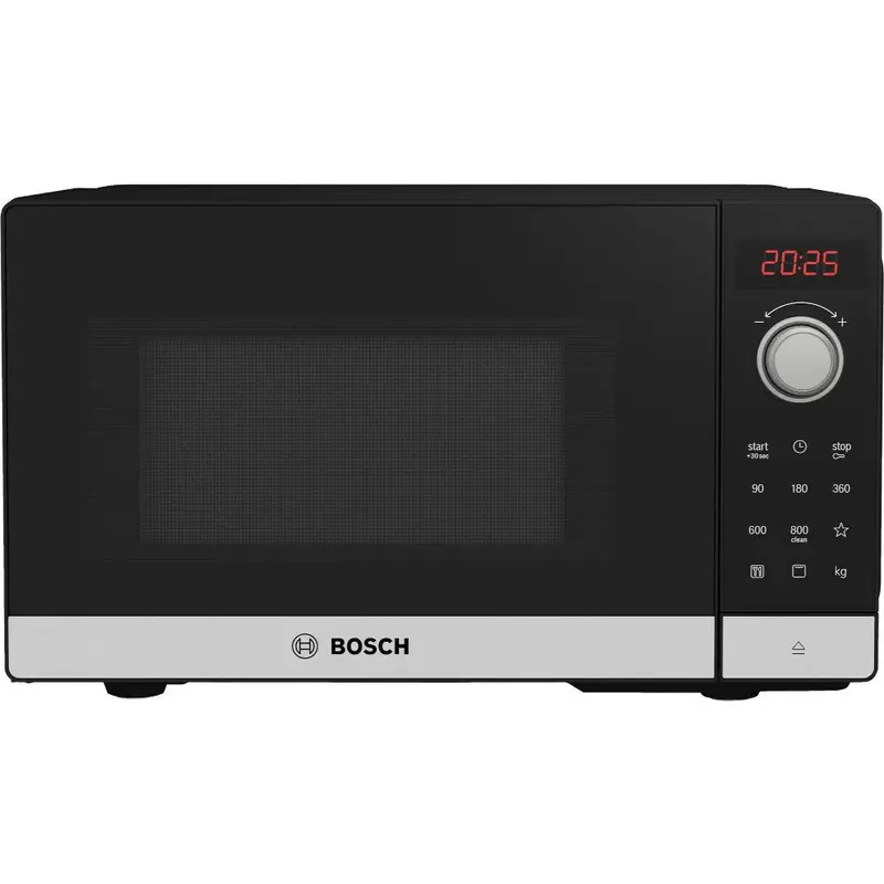 Bosch FEL023MS2B Series 2 - Black, Stainless Steel 20 Litre Microwave with Grill - 800W