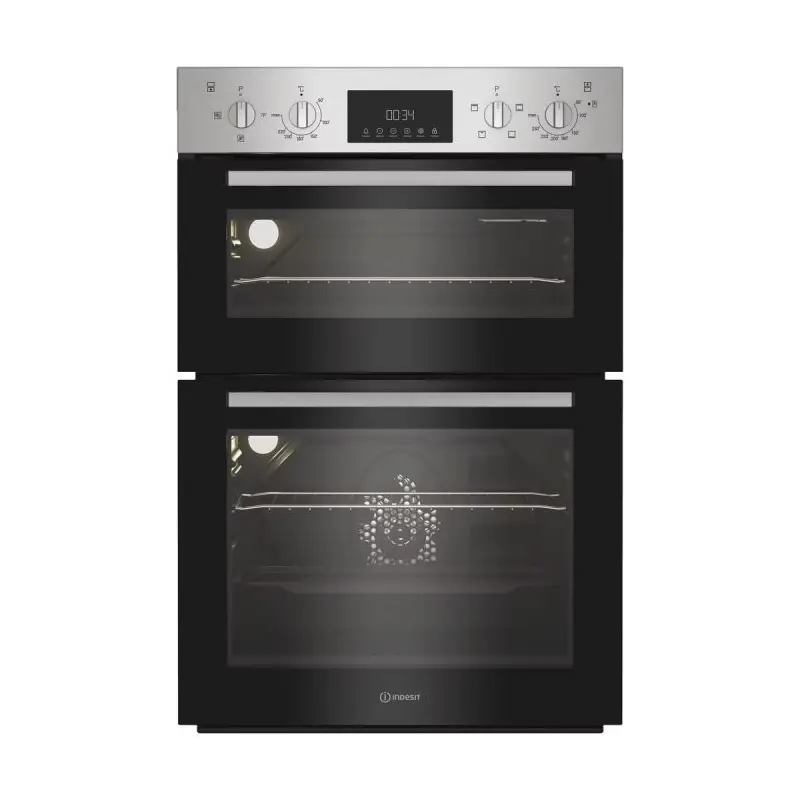 Indesit DII 10D IX - Stainless Steel Double Oven - 69L Main Oven - A Energy