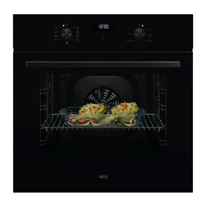 AEG OU5AB20CK - Black Built-In Single Oven - 65L - A Energy Rated