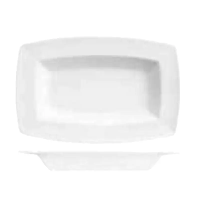 Libbey 905356952 Bowl 32 Oz Rectangular Porcelain White Royal Rideau Finish
