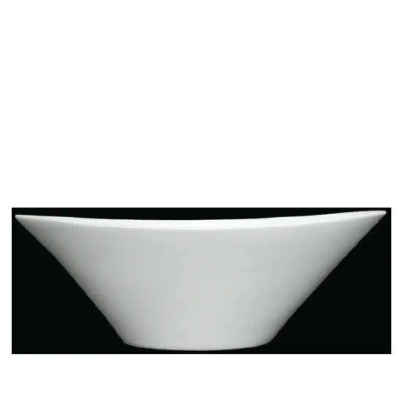 Fortessa ALU-00-079 4 Inch 3oz Oval Dipping Bowl Vitrified China White