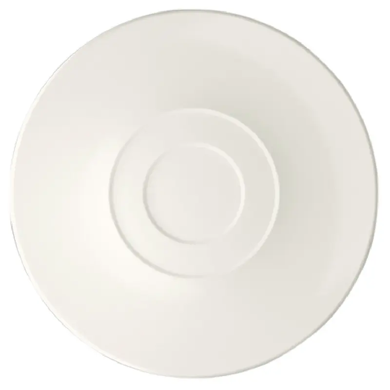 BauscherHepp 696819 6-3/10 Inch Round Combination Saucer Coupe Porcelain Bone White