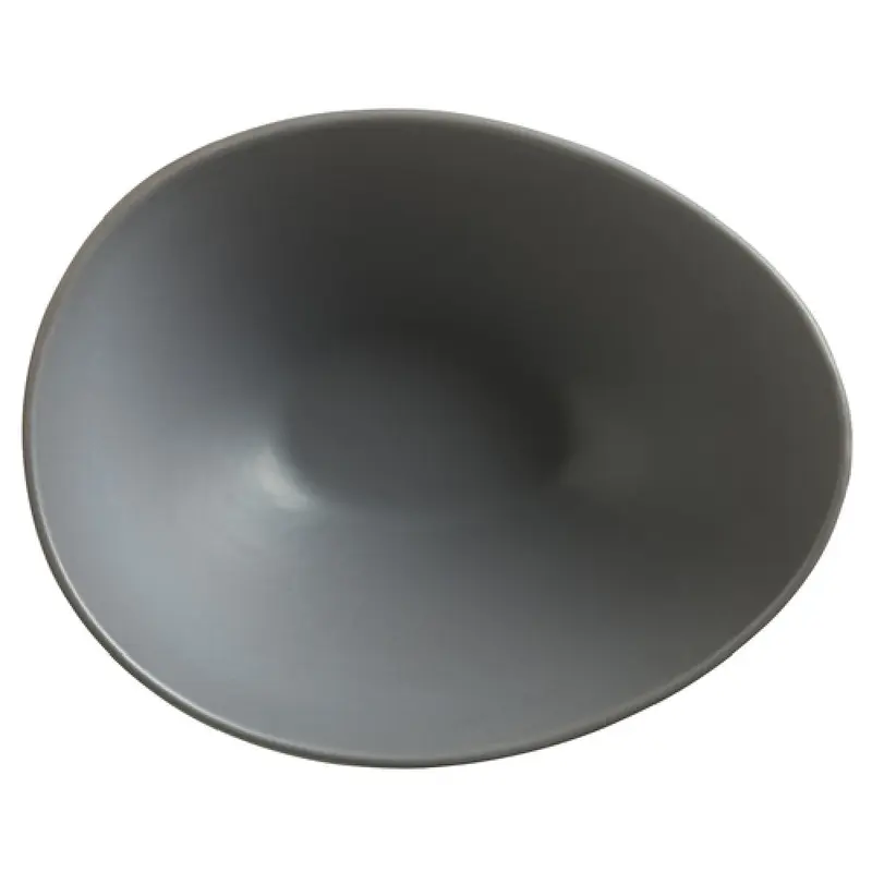 Libbey DRI-6-G 38 Oz Organic Oval Bowl Satin Matte Finish Porcelain