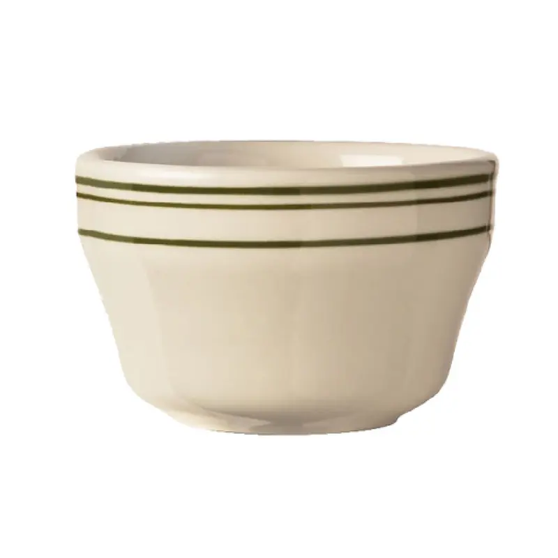 Libbey VIC-4 7-1/4 Oz Bouillon Cup Round Rolled Edge Ceramic Cream White