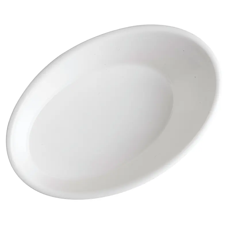 Tablecraft 10313W 3/4 Oz Oval Bowl Dishwasher Safe Melamine White