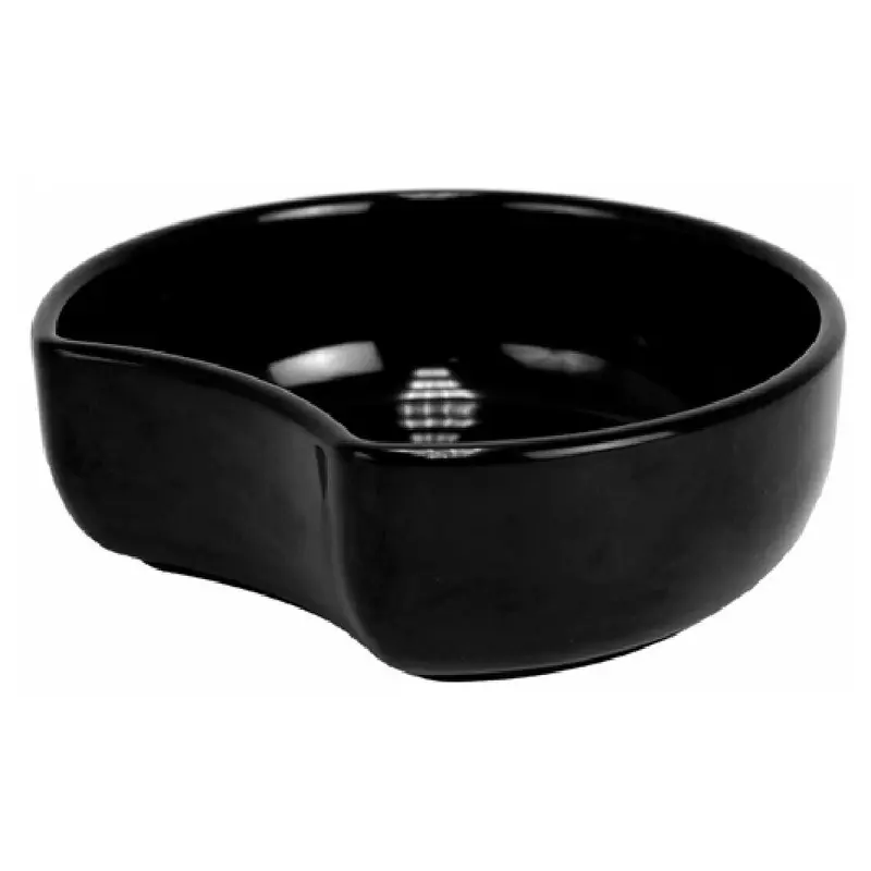 BauscherHepp TB5680 30 Oz Crescent Dish Melamine Black Pack of 4