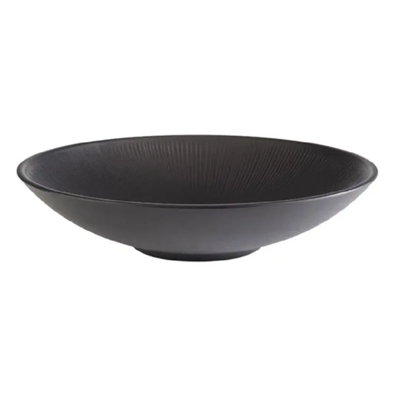 Libbey APS 85062 74 Oz Nero Ramen Bowl Round Black Scratch and Shock Proof Melamine
