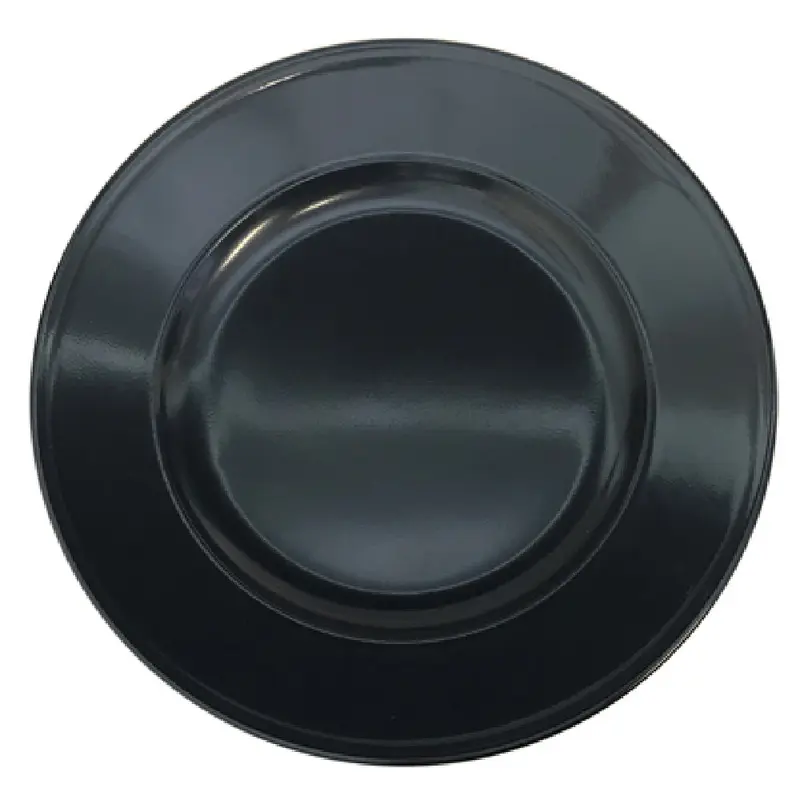 BauscherHepp 281823-700575 8-7/10 Inch Diameter Round Plate Porcelain Black