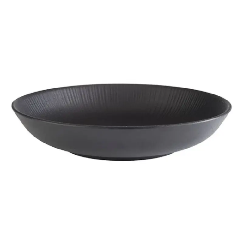 Libbey APS 85060 27 Oz Nero Bowl 8-7/8 Inch Round Deep Coupe Black Melamine