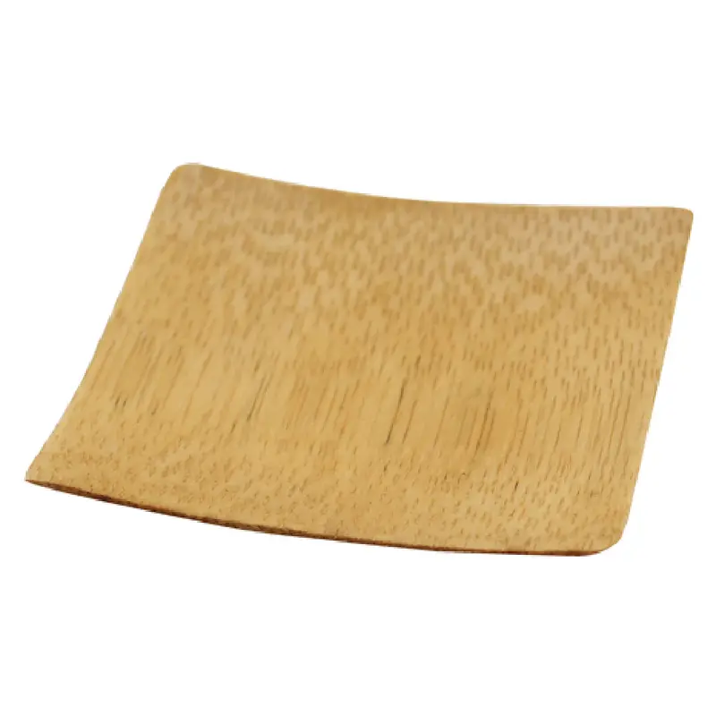Tablecraft BAMDSBAM2 2-1/2 Inch Square Disposable Dish 1/2 Oz Bamboo Pack of 48