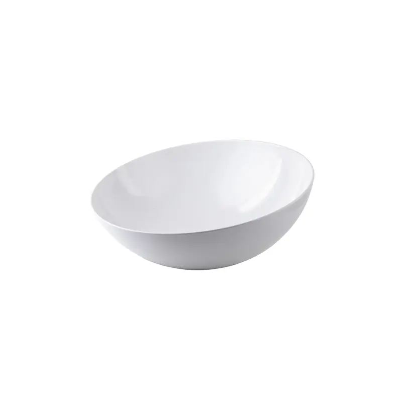 Tablecraft 10185W 15 Quarts Melamine Round Bowl White Sierra Grande Collection