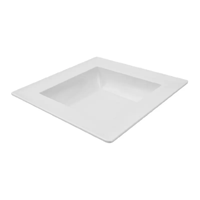 BauscherHepp T1763 9-7/8 Inch Dover Bowl 33-4/5 Oz Square Melamine White