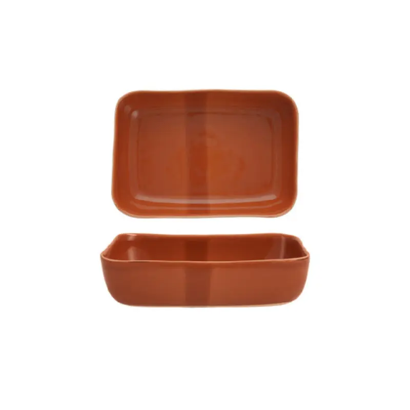Fortessa 8200.SVEL.TC.21 14.5 Inch Svelte Terracotta Baker White