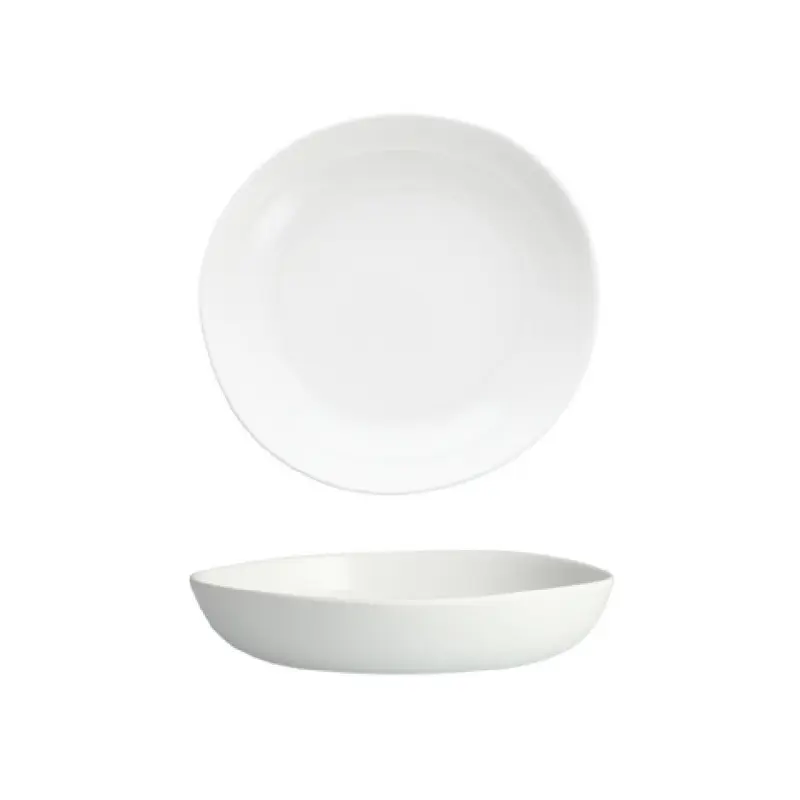 Fortessa DV.MD.FF4388WT 8.3 Inch White Melamine Coupe Bowl Dishwasher Safe