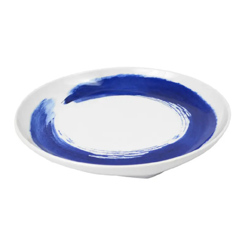BauscherHepp T5890BLWC 40-3/5 Oz Melamine Round Blue Watercolor Bowl