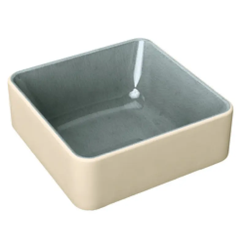 BauscherHepp P013210-016151 Bowl 6.5 Oz Square Deep Ceramic Grey