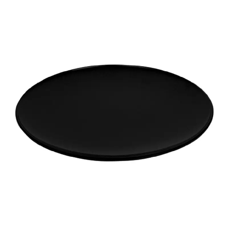 BauscherHepp TB3010 10-1/2 Inch Diameter Round Plate Dishwasher Safe Melamine Black