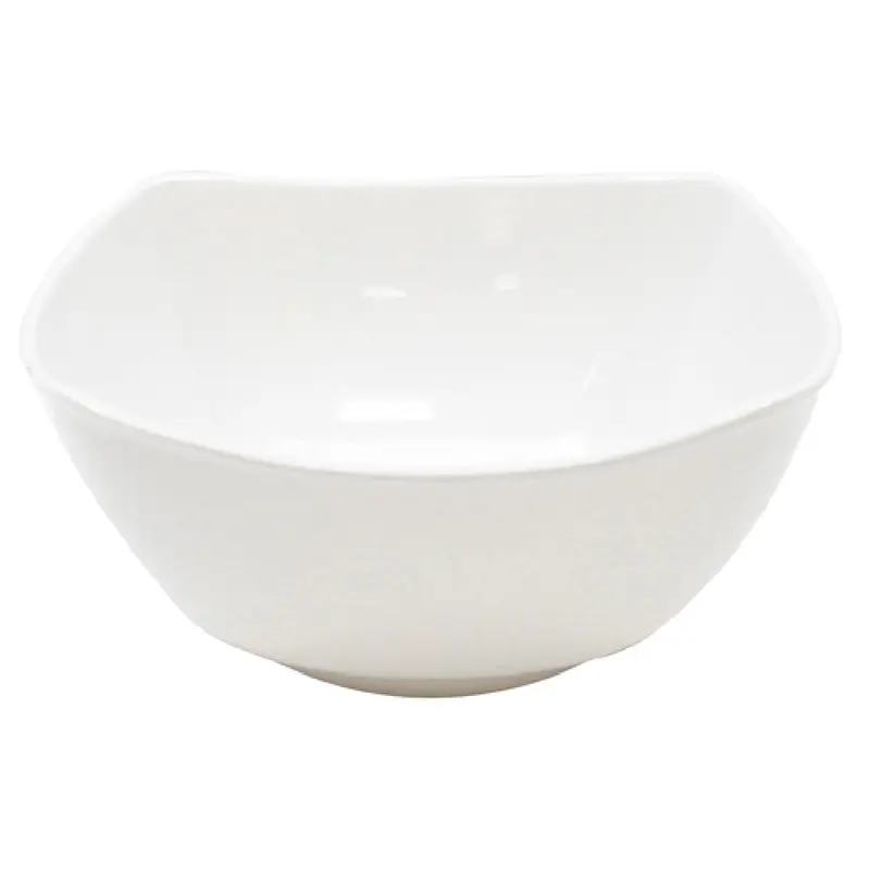 Tablecraft WB16 11-1/4 Qt Wavy Bowl Round White Melamine Dishwasher Safe