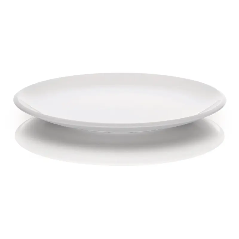 BauscherHepp 52.1002.0129 11 Inch Flat Coupe Plate Porcelain White