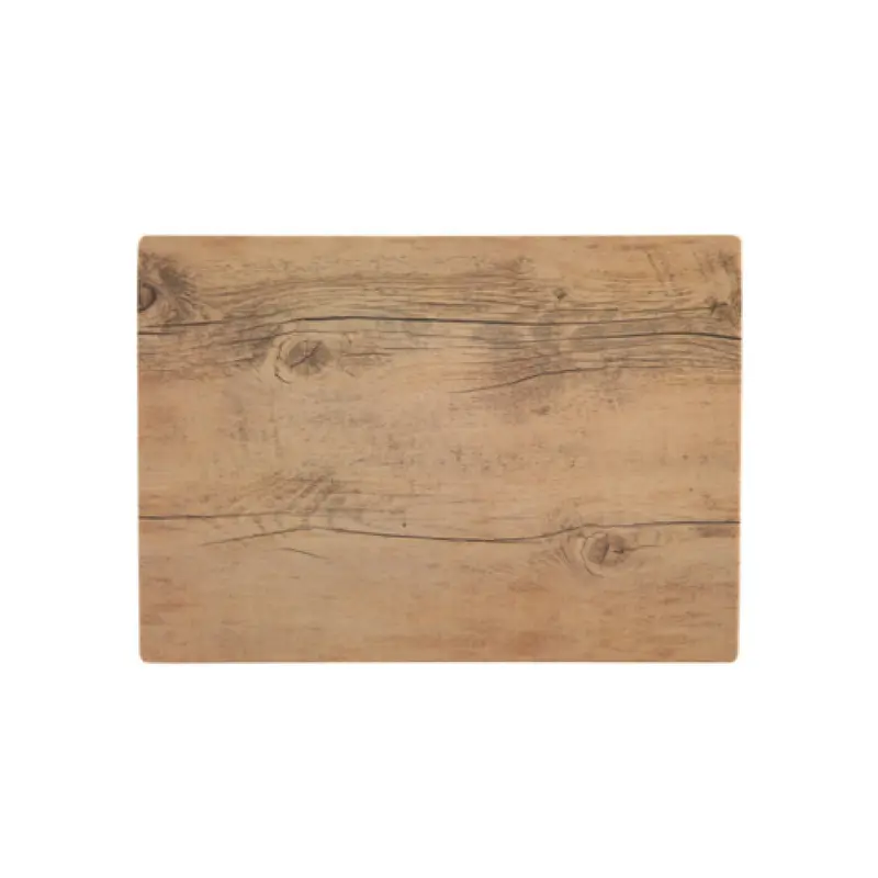 Fortessa DV.MW.358183 14 Inch Wood Tray Rectangle Melamine Serves Display