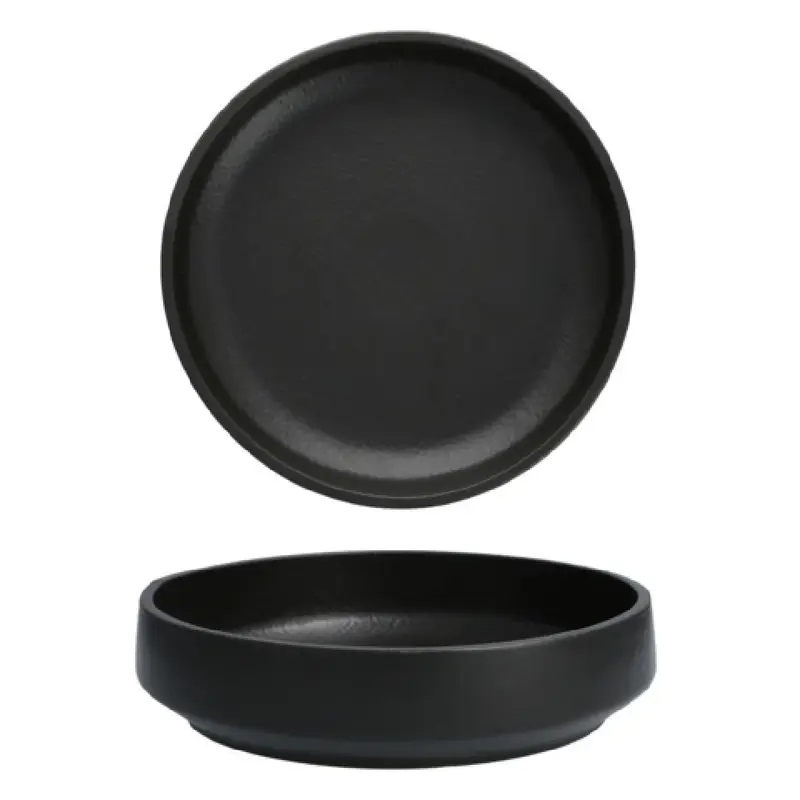 Fortessa 3100.BLK.05 15.5 Inch Perissa Large Bowl Dishwasher Safe Vitrified China Black