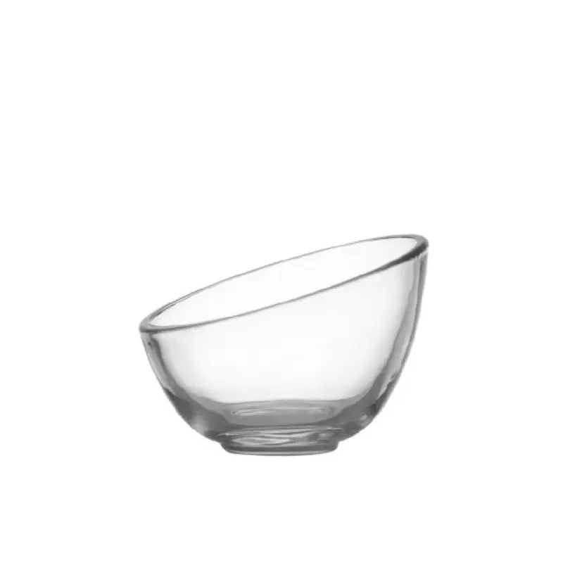 Fortessa DV.501079 5 Oz Glass Slanted Bowl Large Durable for Serving