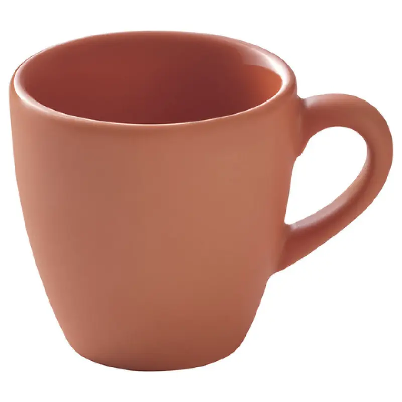 BauscherHepp 195359-700666 3 Oz Cup Microwave and Dishwasher Safe Porcelain Sandstone Orange Uni