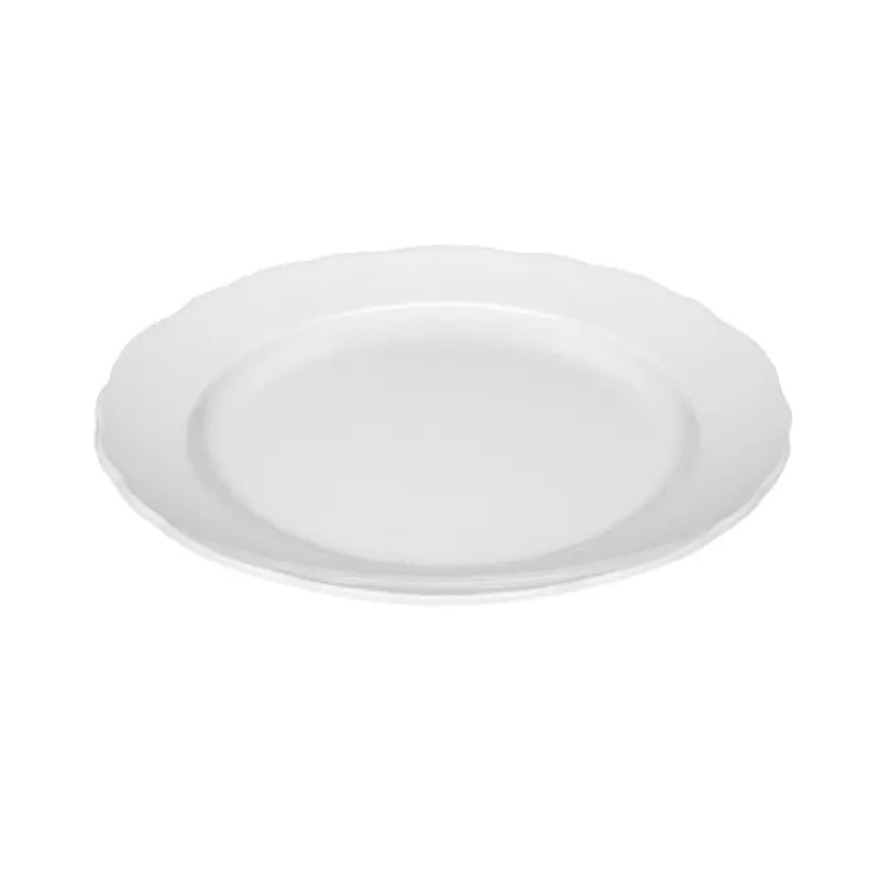 BauscherHepp 450028-320275 11 Inch Diameter Round Plate Porcelain with Flat Edge