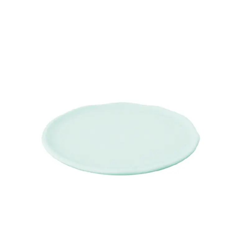 BauscherHepp TAQ4712 8 Inch Round Plate with Glossy Flecks Melamine Green