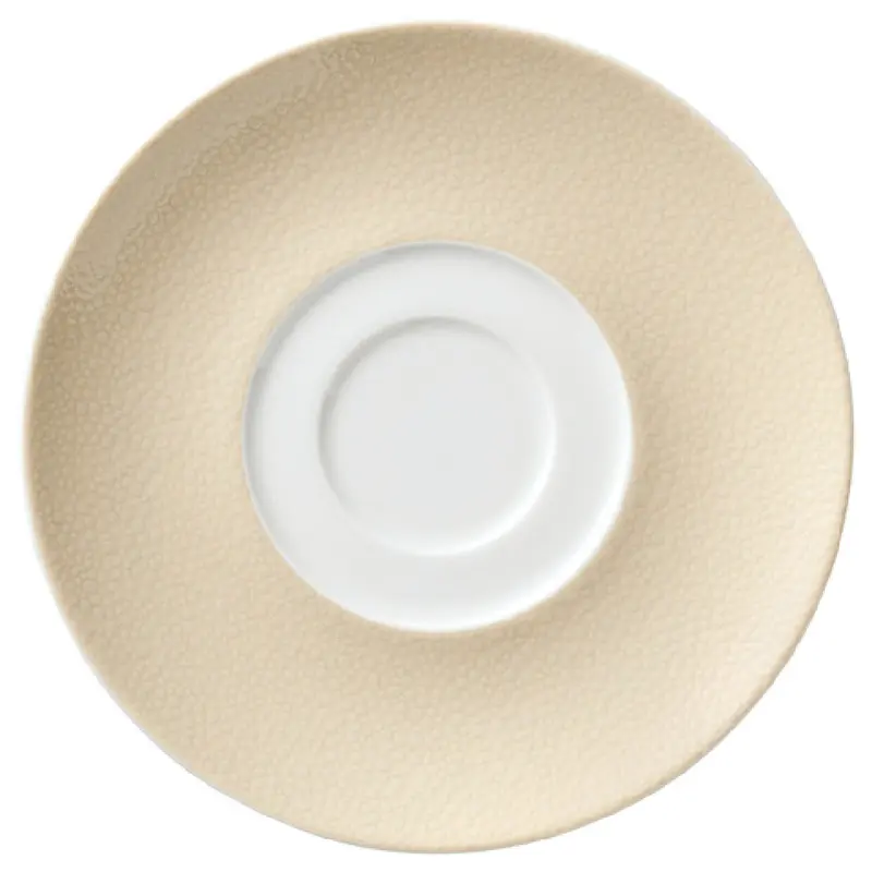 BauscherHepp 696819-425782 6.3 Inch Round Saucer with Double Well Porcelain