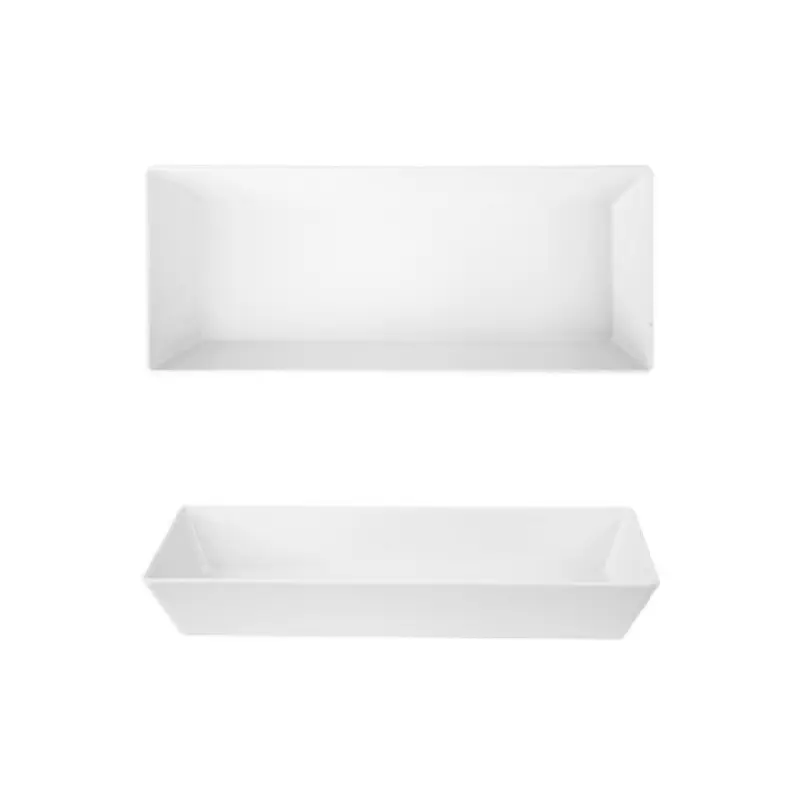 Fortessa DV.MB.117720 20 Inch Dish White Rectangular Melamine for Foodservice