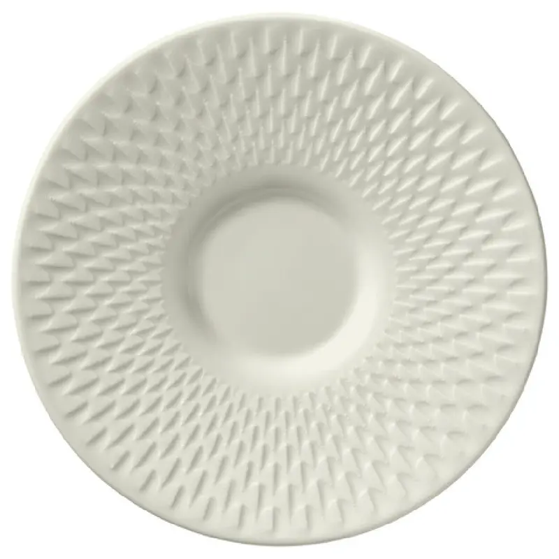 BauscherHepp 696959 5.4 Inch Porcelain Round Saucer with Rim Relief