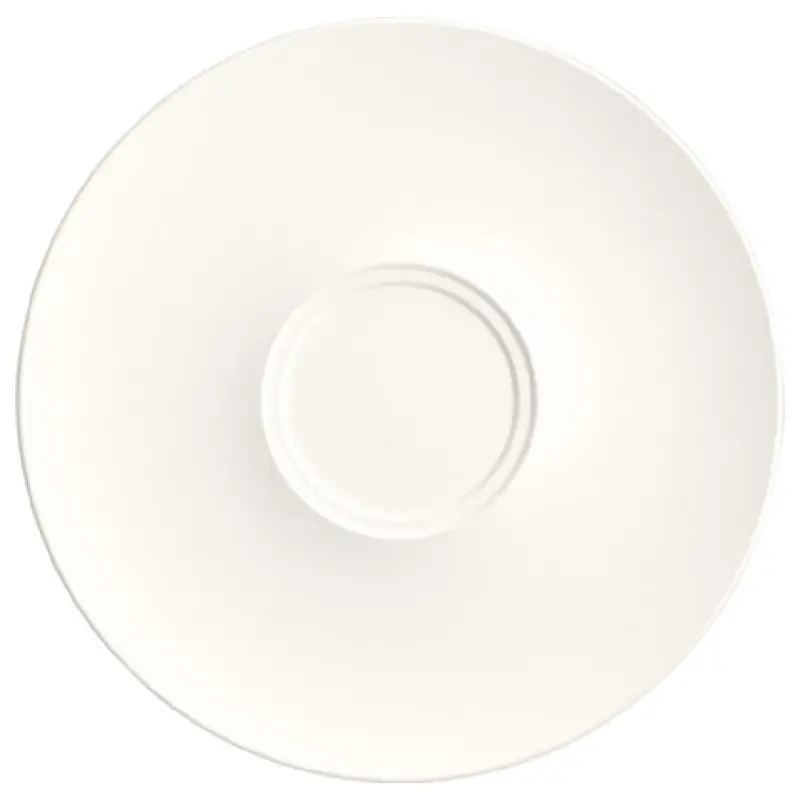 BauscherHepp 697144-425616 8.3 Inch Diameter Round Saucer Porcelain with Purity Natural Finish