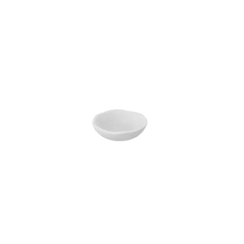 BauscherHepp T4715 15.2 Oz Mineral Collection Bowl Round Chip and Stain Resistant Melamine White Crackle Finish