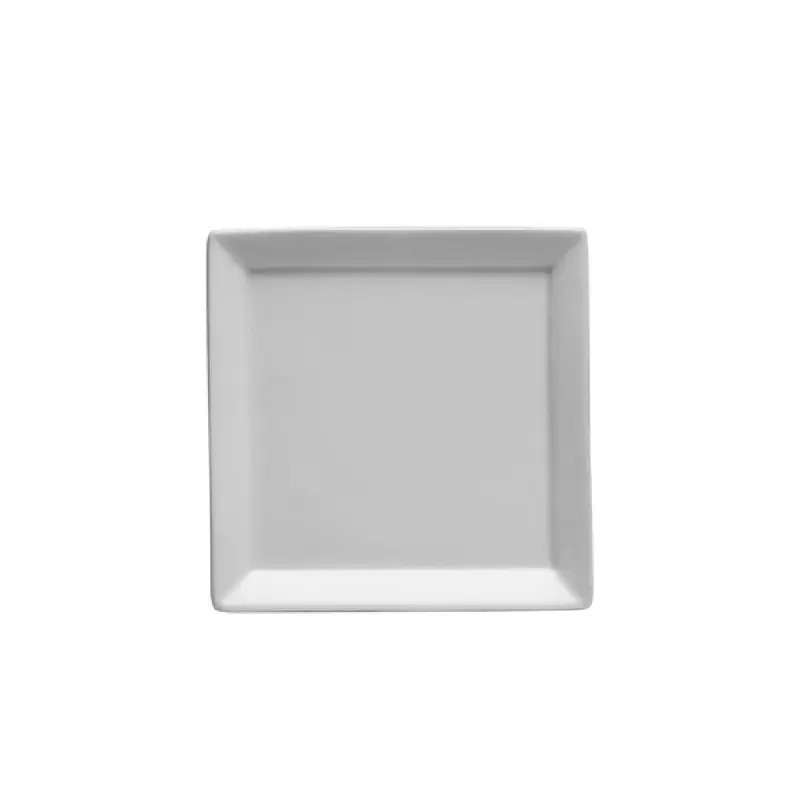 1880 Hospitality F8010000111S 5-1/2 Inch Square Plate Microwave Safe Porcelain Bright White