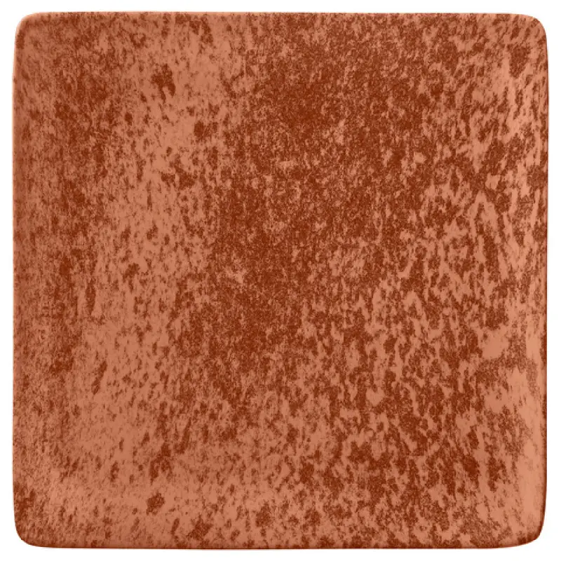BauscherHepp 111519-425946 6 Inch Square Flat Plate Porcelain Sandstone Orange