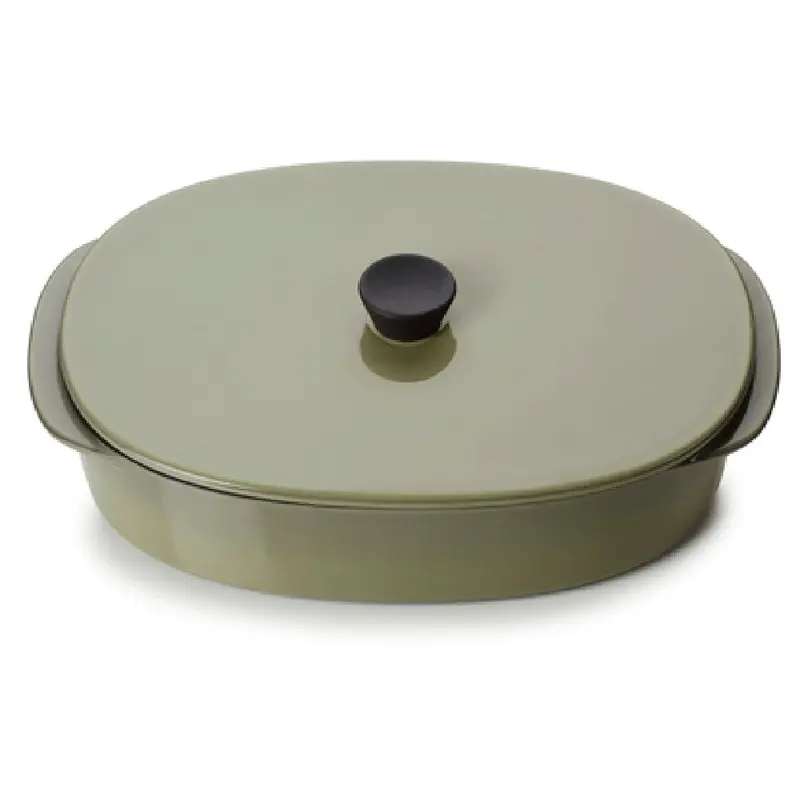 Revol 655270 19.5 Oz Rectangular Dish Porcelain Cardamom - 7-1/2 Inch