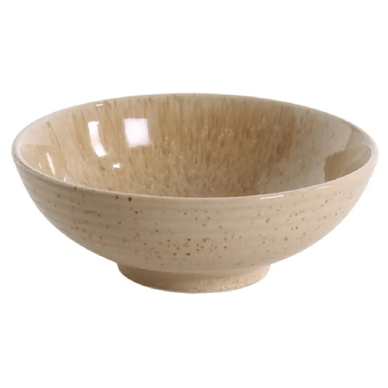 Yanco AG-3008 36 Oz Agate Noodle Bowl Round Porcelain Dishwasher Safe 8 Inch