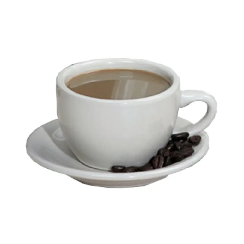 Yanco NR-1 7 Oz. Round Cup with Dishwasher and Microwave Safe Ceramic