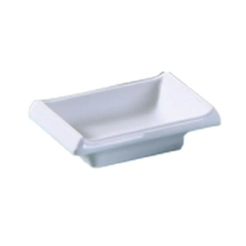 Yanco OK-4046 1 Oz Osaka Sauce Dish Rectangular Melamine White